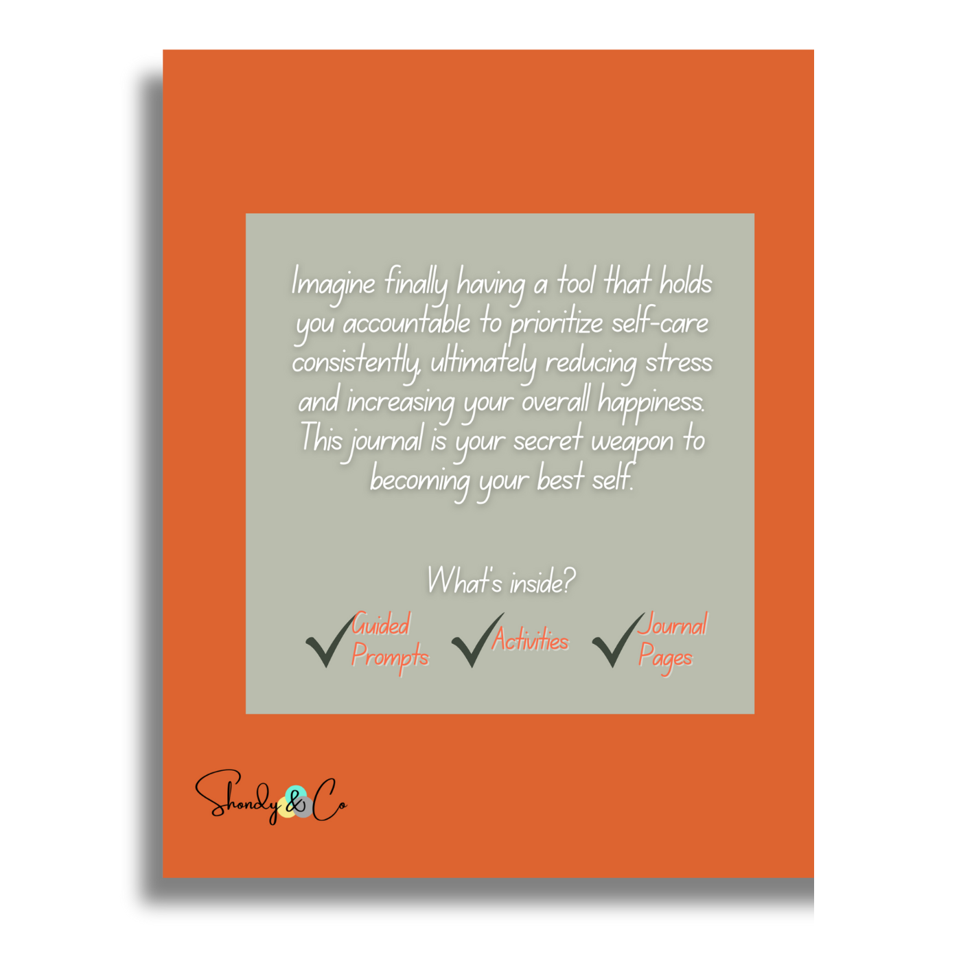 100 Guided Prompt Self-Care Journal