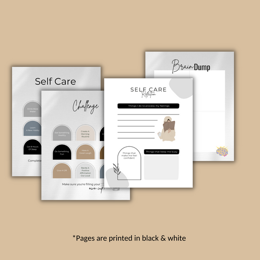 Neutral Aesthetic: 90 Day Self Care Journal